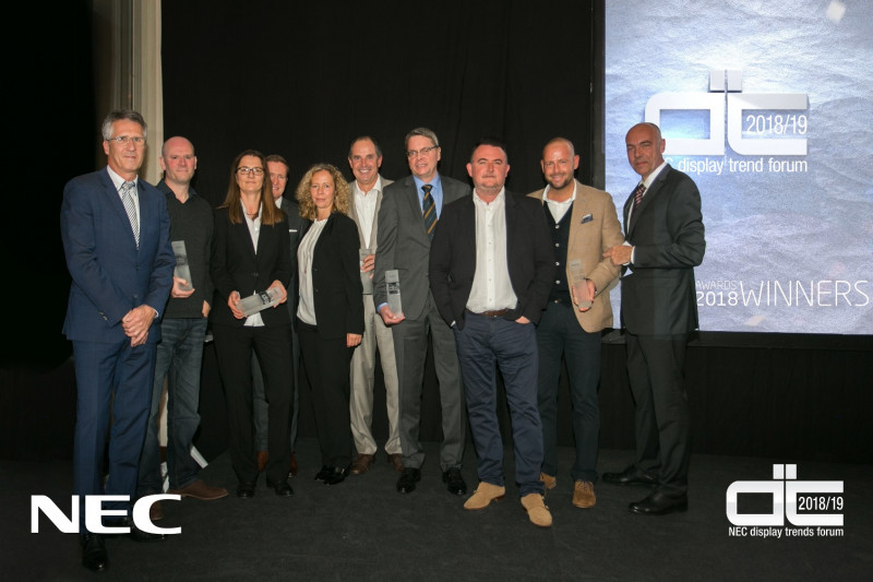 NEC объявила победителей на форуме Display Trends Forum Partner Awards в Валенсии 